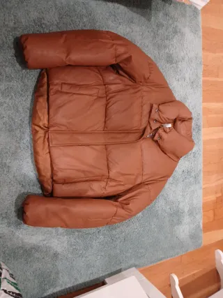 Plumas polipiel marrón Talla M