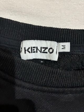 Sudadera Kenzo Negra con Tigre Multicolor