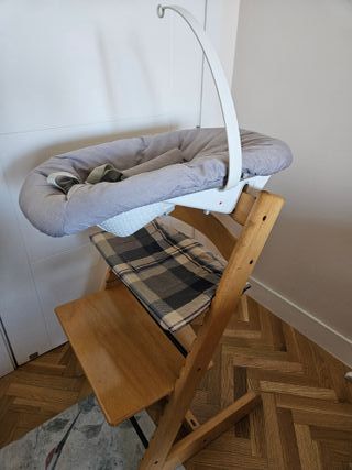 Hamaca Bebé Stokke Gris Claro