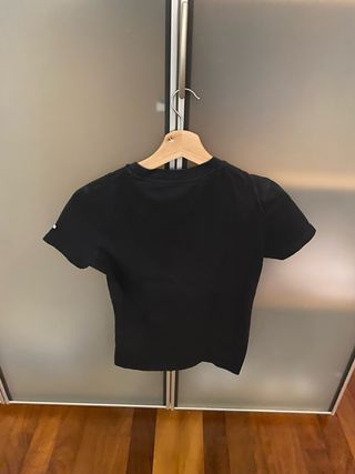 Camiseta Adidas Negra Logo Blanco