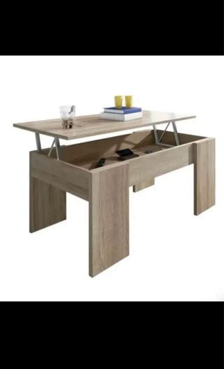 Mesa centro elevable madera