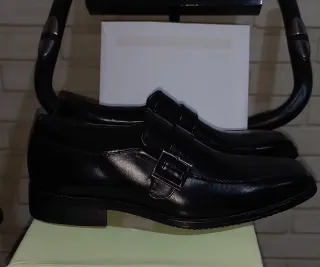 Zapatos vestir hombre sin cordones hebilla