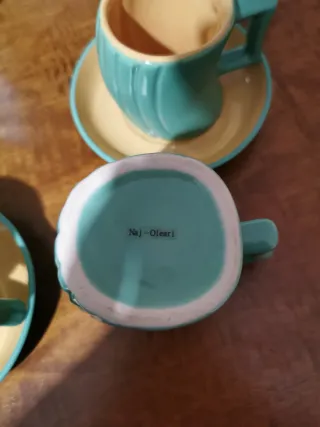 Set Tè Teiera e Tazze Ceramica