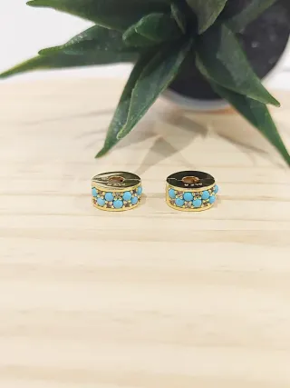 Charms Pandora Dorado Turquesa