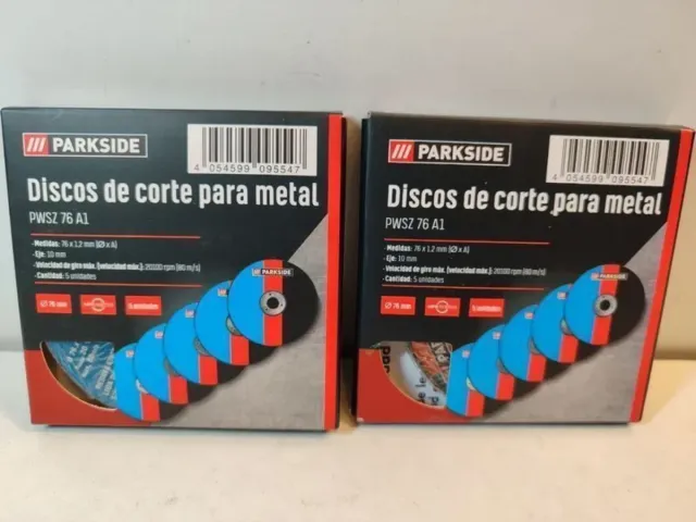 76mm Pequeños 10 Discos PARKSIDE Amoladora 12V