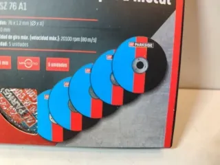76mm Pequeños 10 Discos PARKSIDE Amoladora 12V