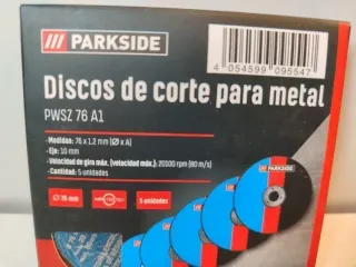 76mm Pequeños 10 Discos PARKSIDE Amoladora 12V