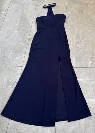 Elegante Vestido largo con choker