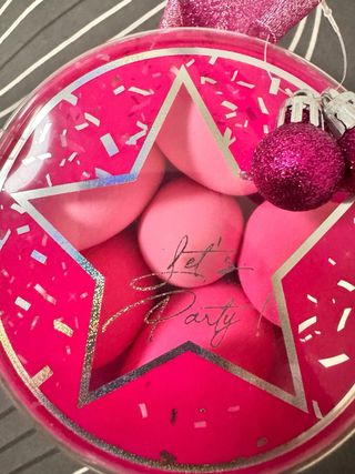 Set spugnette fondotinta rosa