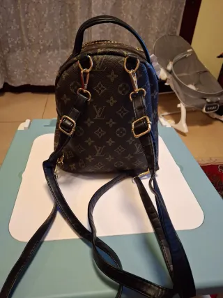 Mochila Louis Vuitton Pequeña Marrón Dorada