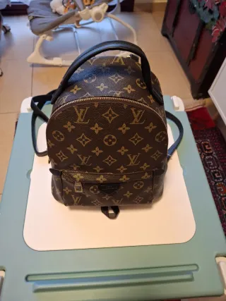 Mochila Louis Vuitton Pequeña Marrón Dorada