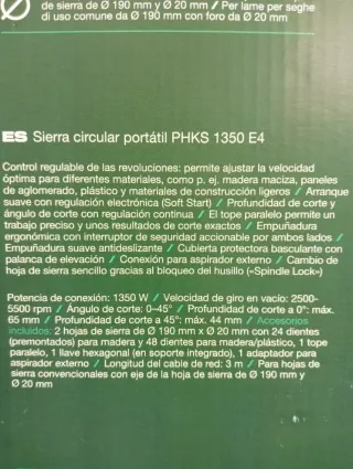 1350W Sierra Circular PARKSIDE