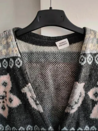 Chaleco vintage estampado talla M