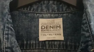 Camisa vaquera Blanco azul