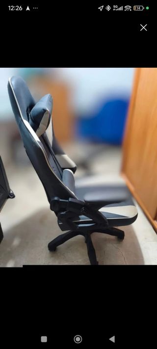 Sillón Gamer Negro y Blanco