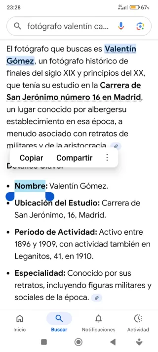 Fotografía Antigua Valentín Gómez Madrid