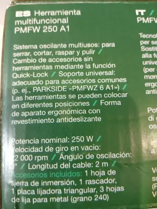 Multifuncional Eléctrica PARKSIDE