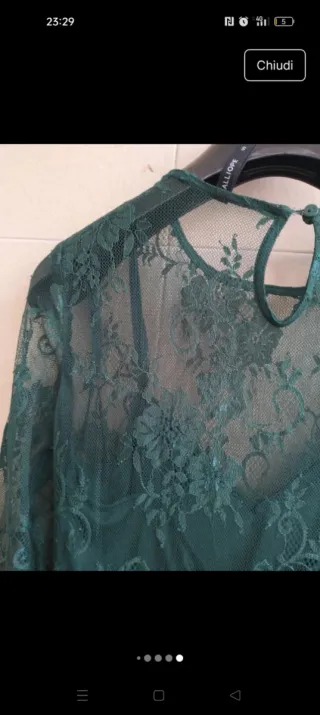 Vestito Calliope verde donna taglia S