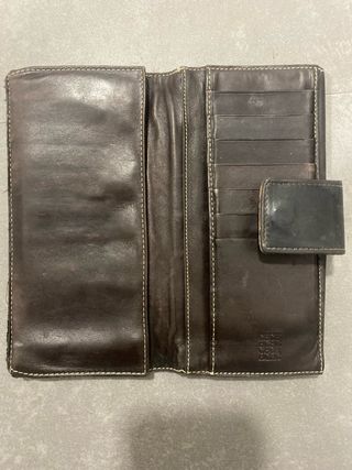 Billetera Carolina Herrera Cuero Marrón