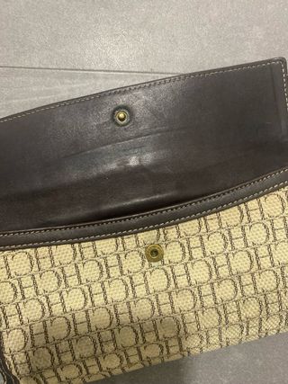 Billetera Carolina Herrera Cuero Marrón