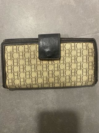 Billetera Carolina Herrera Cuero Marrón