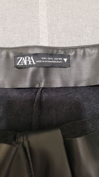 Falda-pantalón Zara efecto piel Talla L