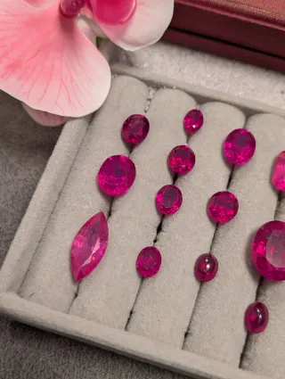 Lote de rubíes naturales