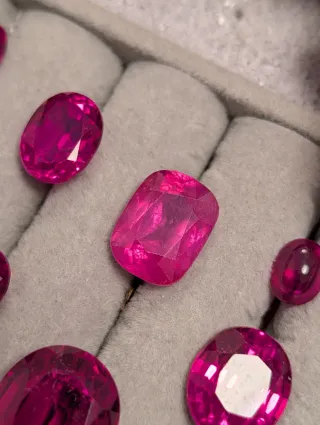 Lote de rubíes naturales