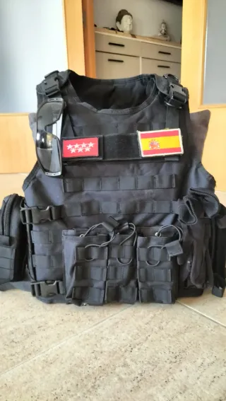 Chaleco Táctico Yakeda Porta Placas Negro