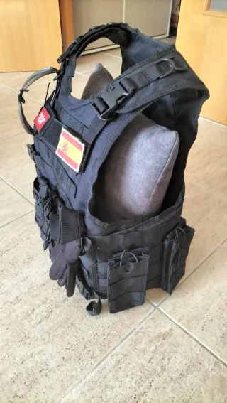 Chaleco Táctico Yakeda Porta Placas Negro