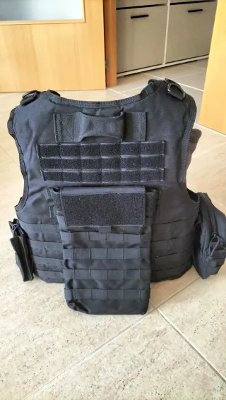 Chaleco Táctico Yakeda Porta Placas Negro