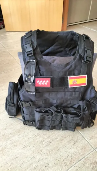 Chaleco Táctico Yakeda Porta Placas Negro