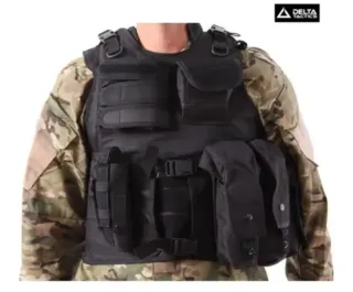 Chaleco Táctico Yakeda Porta Placas Negro