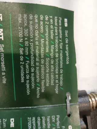 2 Sargentos PARKSIDE 2700 Nm