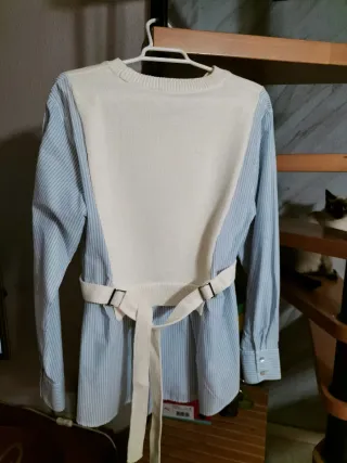 Camisa Zara efecto chaleco Talla XS-S