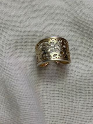 Anillo Tous Plata Vermell Ajustable