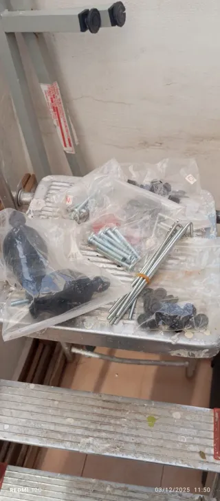 Pérgola metálica y de tela