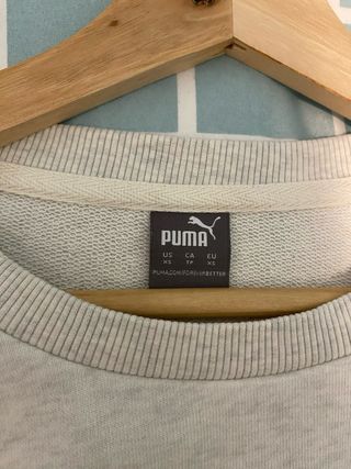 Sudadera Puma Beige/Blanca