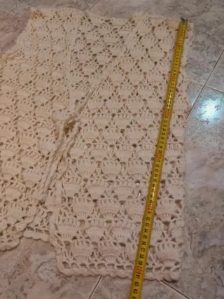 Chaleco artesanal tejido vintage