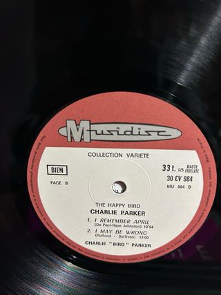 Charlie Parker The Happy Bird LP Jazz