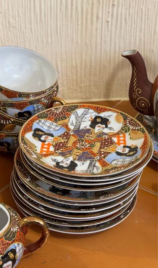 Juego de té porcelana japonesa antiguo
