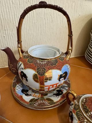 Juego de té porcelana japonesa antiguo