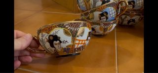 Juego de té porcelana japonesa antiguo