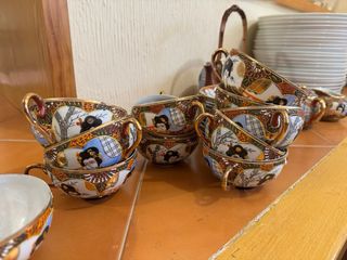 Juego de té porcelana japonesa antiguo