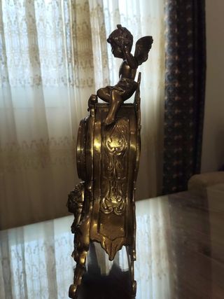 Reloj Bronce Rococó Ángel
