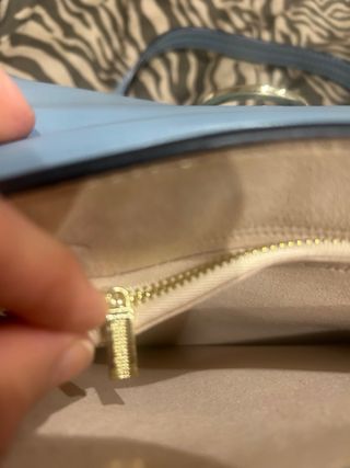 Borsa Chloe Pelle Azzurra e Camoscio Oro