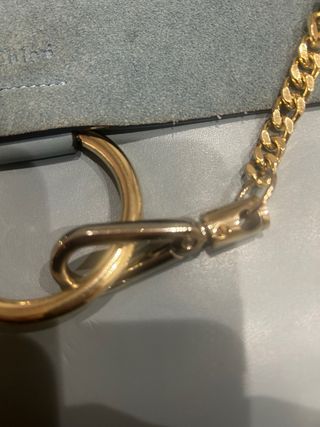 Borsa Chloe Pelle Azzurra e Camoscio Oro