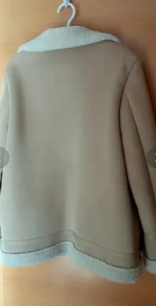 Chaqueta Zara Beige Forrada