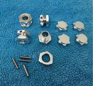 4 Hexágonos Rueda RC 17mm Colores