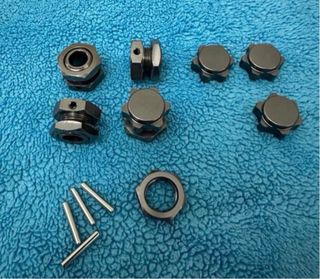 4 Hexágonos Rueda RC 17mm Colores